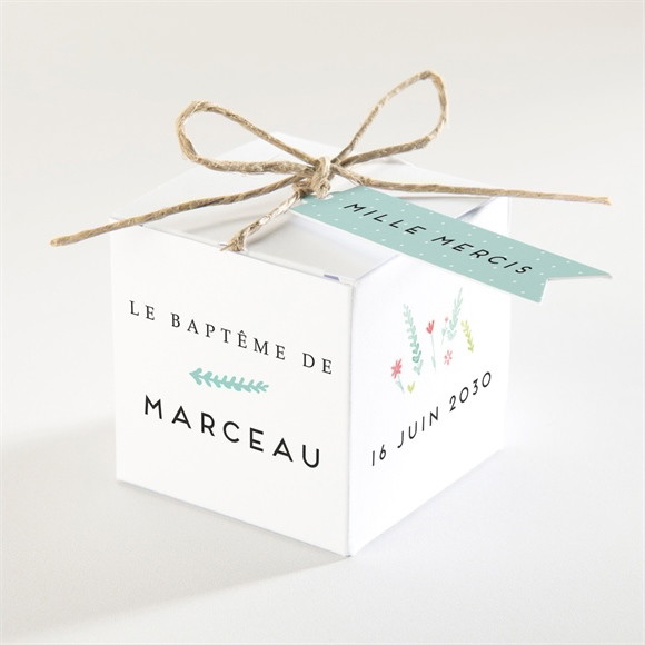 Boîte de dragées baptême Tendre faon ! réf.N340174