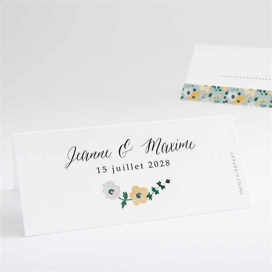 Marque-place mariage oui en relief