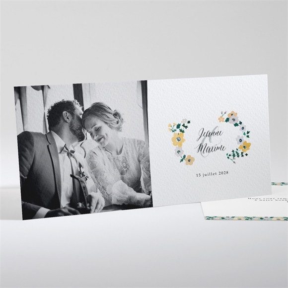 Remerciement mariage Oui en relief réf.N13190