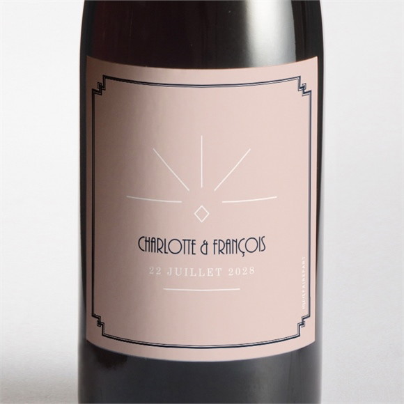 Etiquette de bouteille mariage Tout en un réf.N3001536