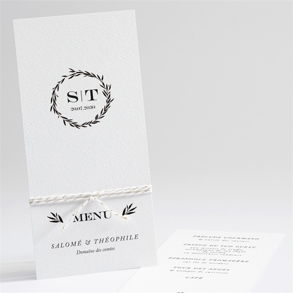 Menu mariage Gravure secrète réf.N22190