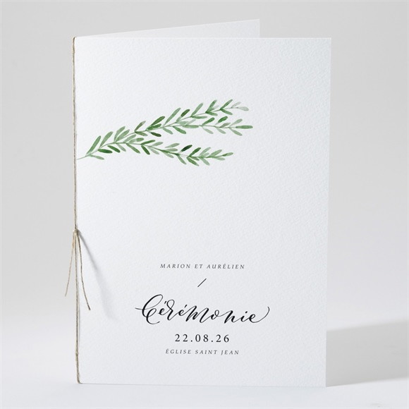 Livret de messe mariage Branche d'amour réf.N491107