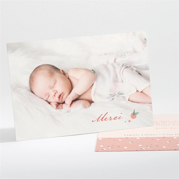 Remerciement naissance Enlacé réf.N111249