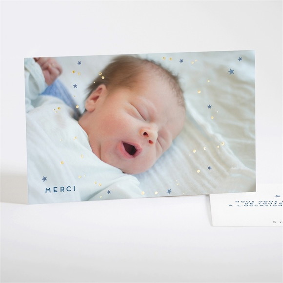 Remerciement naissance Douce nuit réf.N17108