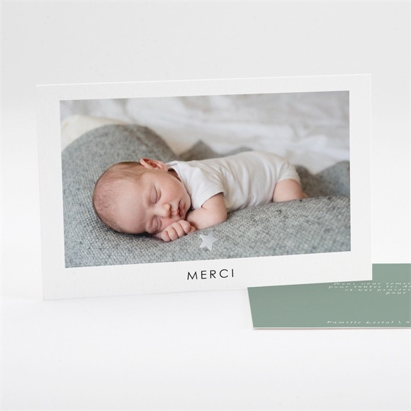 Remerciement naissance Signature réf.N17109