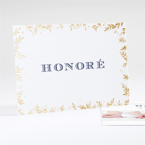 Faire-part naissance Feuillage et poésie réf.N18111