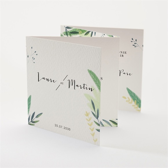 Faire-part mariage Univers végétal réf.N83122