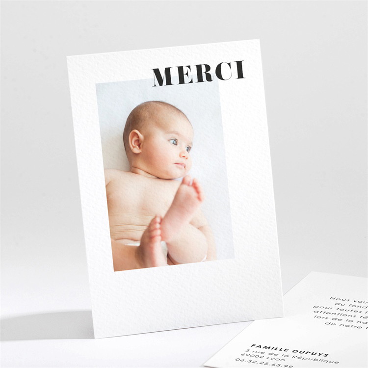 Remerciement naissance Il est né! réf.N211205