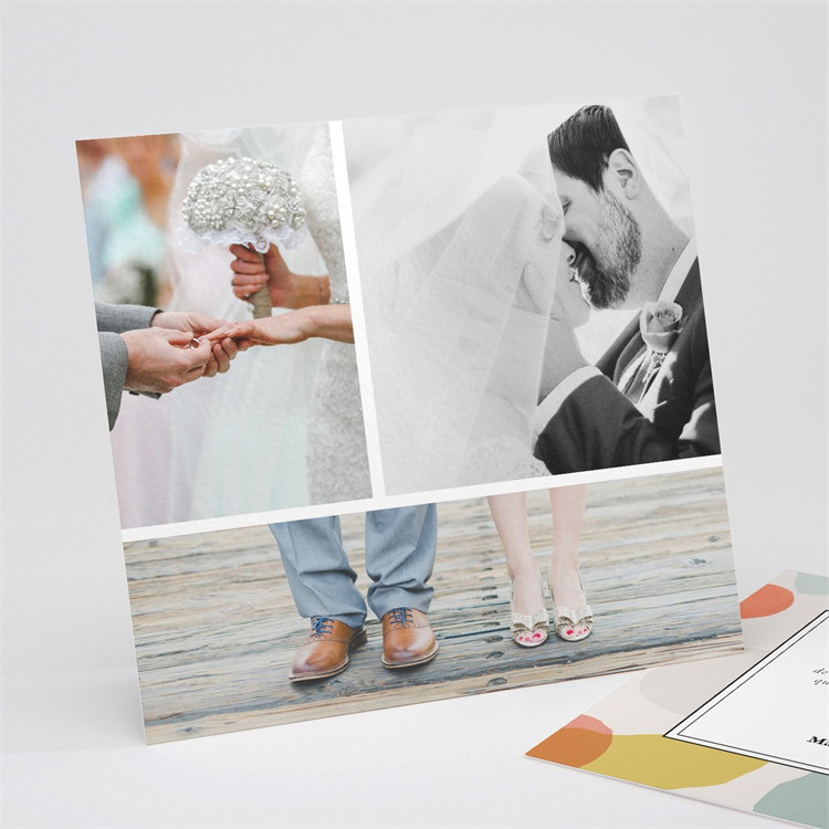 Remerciement mariage Charmantes couleurs réf.N311240