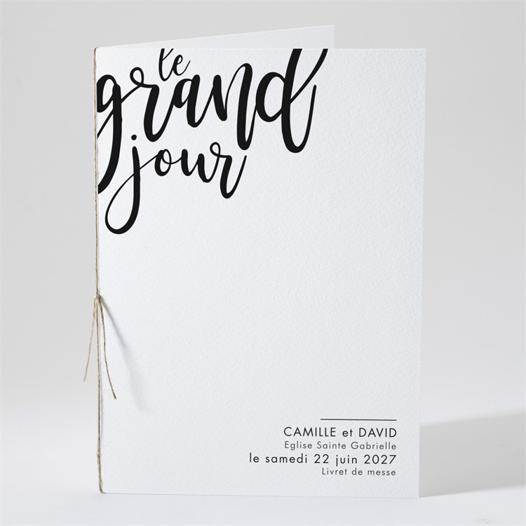 Livret de messe mariage Le Grand Jour réf.N491109