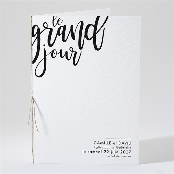 Livret de messe mariage le grand jour