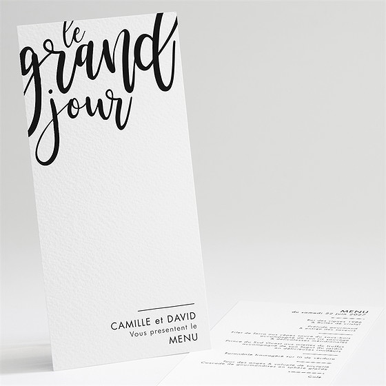 Menu mariage le grand jour