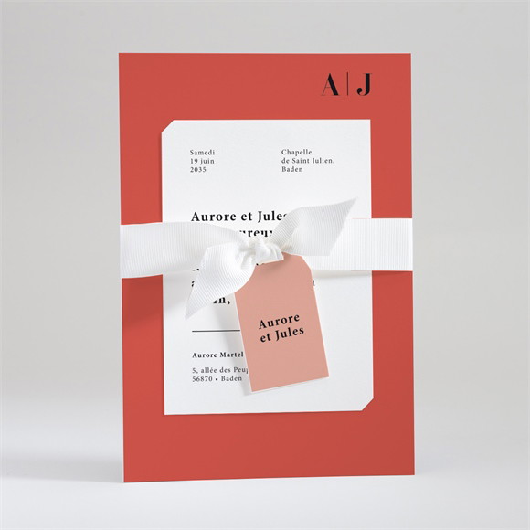 Faire-part mariage Enlacés réf.N99102