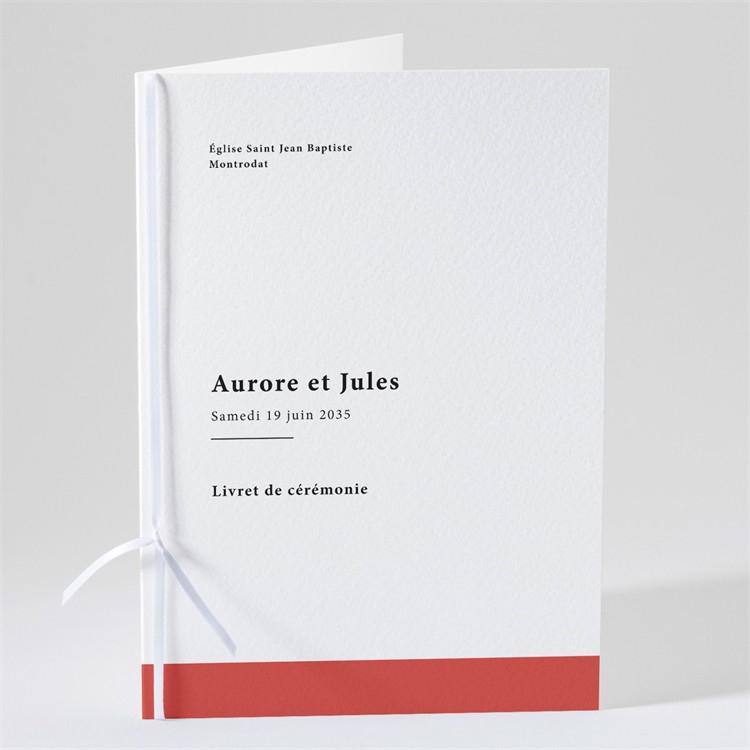 Livret de messe mariage Enlacés réf.N491111