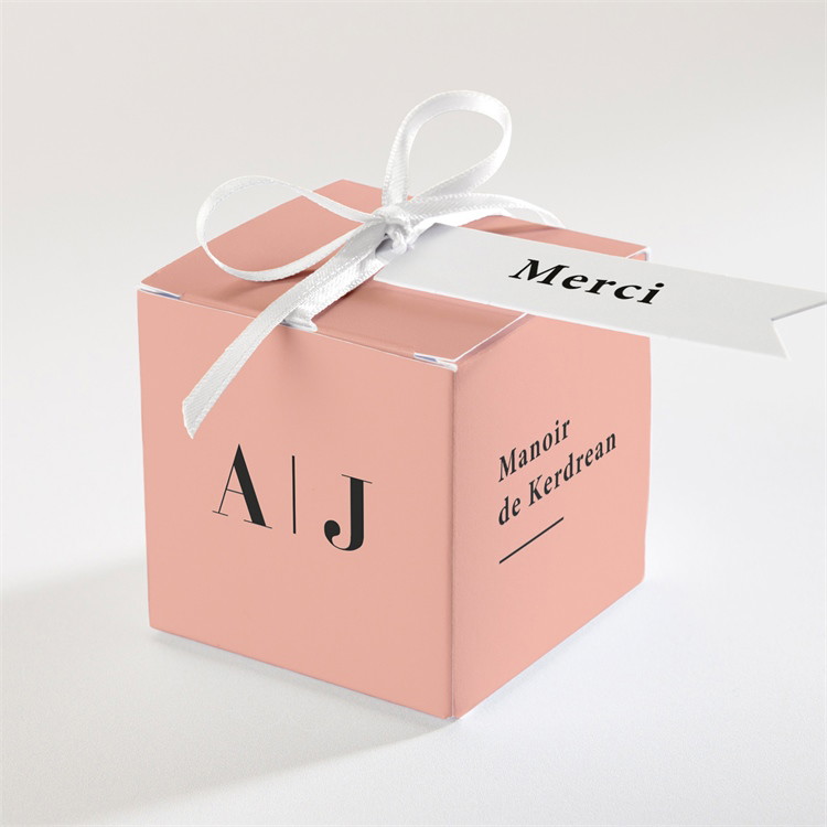 Boîte de dragées mariage Enlacés réf.N340205