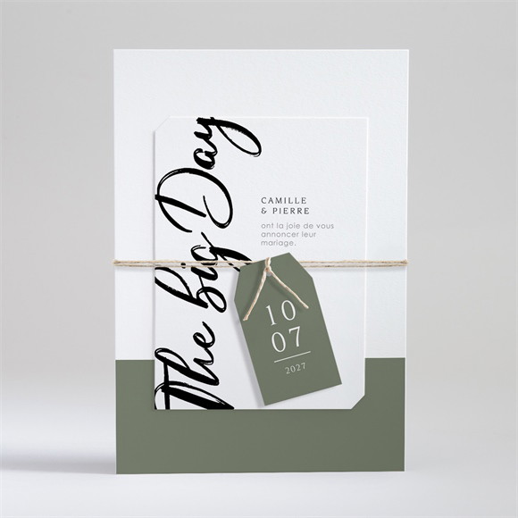 Faire-part mariage The Big Day réf.N99103