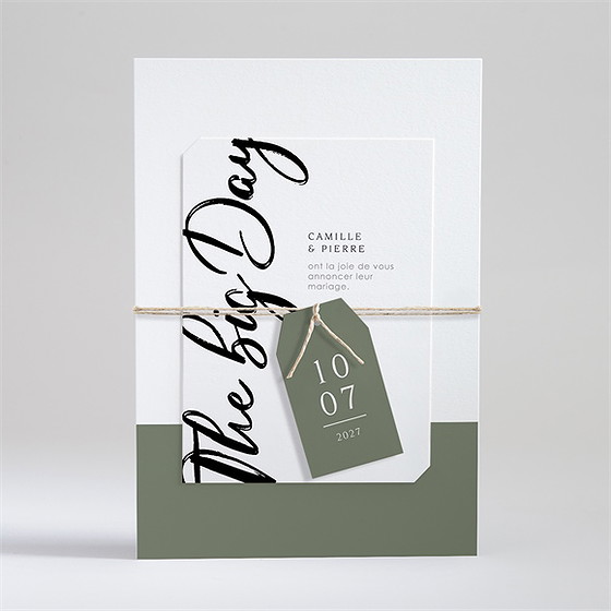 Faire-part mariage the big day
