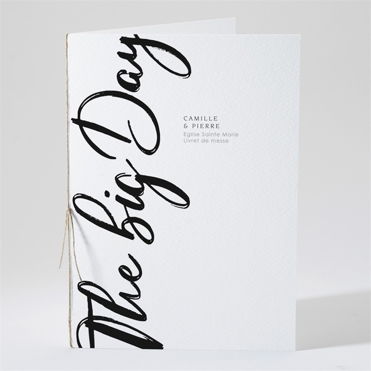 Livret de messe mariage The Big Day réf.N491112