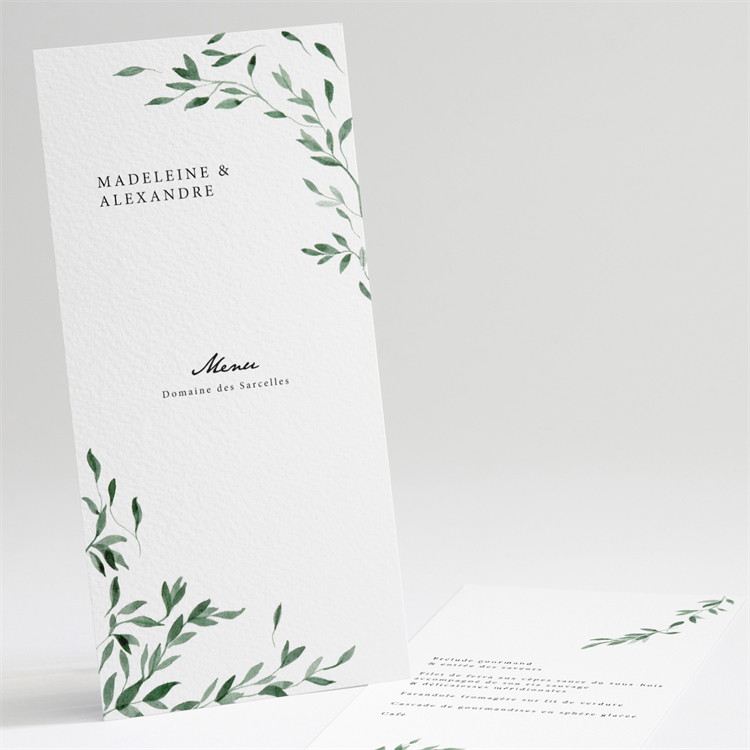 Menu mariage A l'ombre de l'olivier réf.N22198