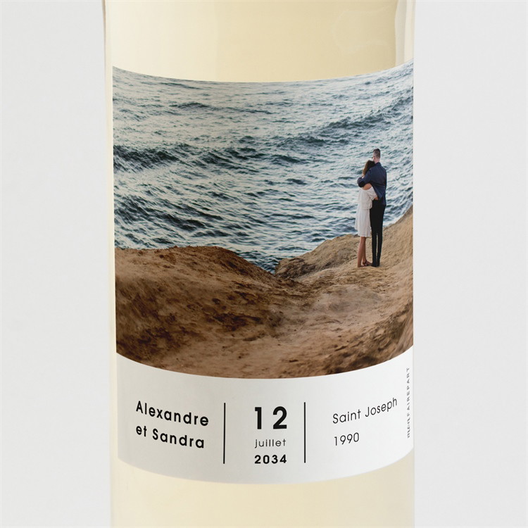 Etiquette de bouteille mariage Tendresse réf.N3001545