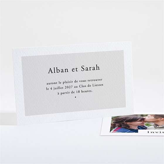 Carton d'invitation mariage que je t'aime