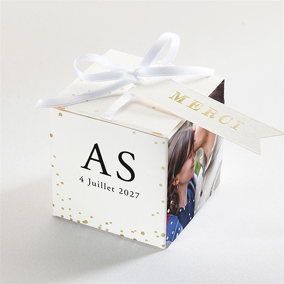 Boîte de dragées mariage que je t'aime