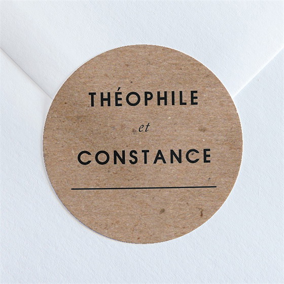 Sticker mariage précieux cadeau