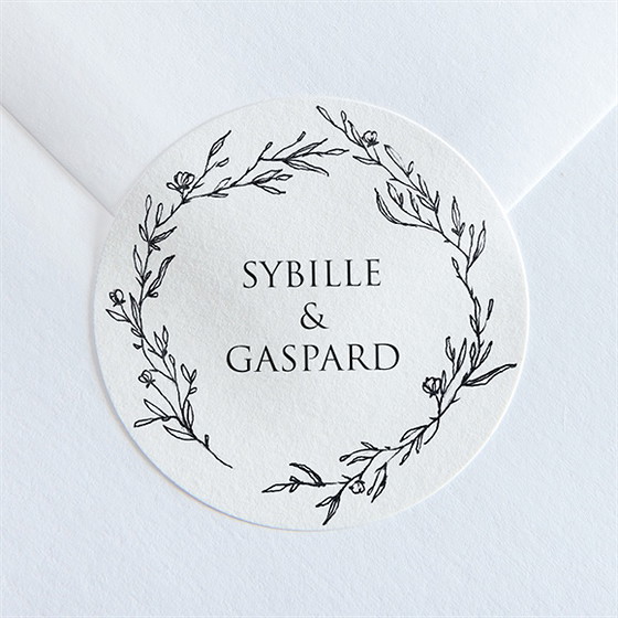 Sticker mariage délicate ficelle