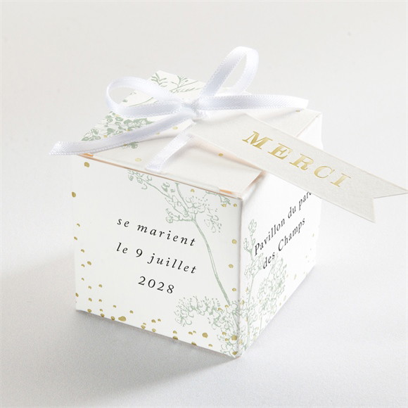 Boîte de dragées mariage Belle nature réf.N340214