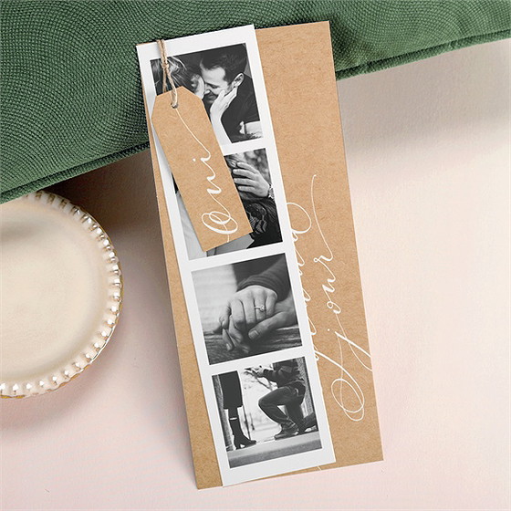 Faire-part mariage photomaton