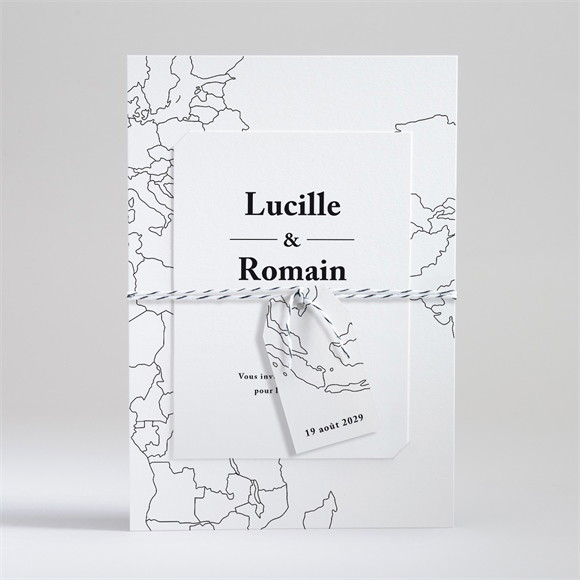 Faire-part mariage Dessin d'amour réf.N99107