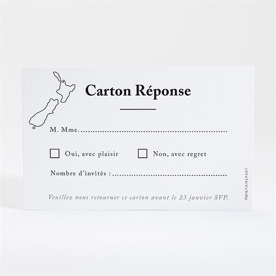 Carton réponse mariage dessin d'amour