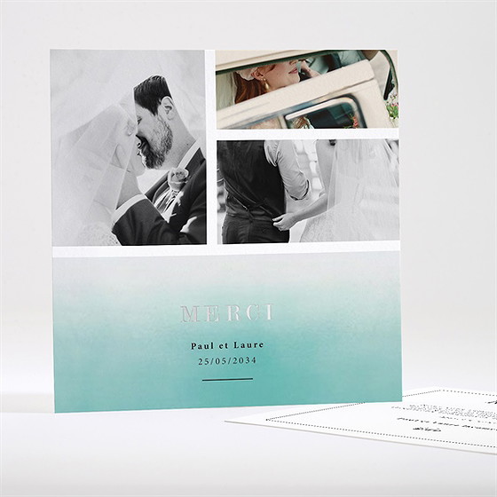 Remerciement mariage lagon