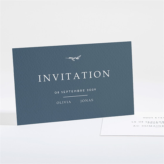 Carton d'invitation mariage délicatesse