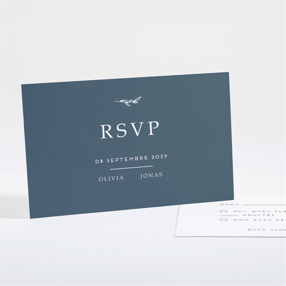 Carton réponse mariage Délicatesse réf.N16157