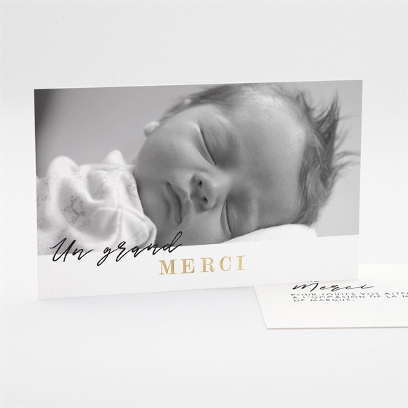 Remerciement naissance Elégante étoile réf.N17116