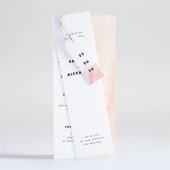 Faire-part mariage Elegantes nuances réf.N93103