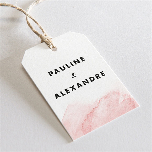 Etiquette mariage Elegantes nuances réf.N29119