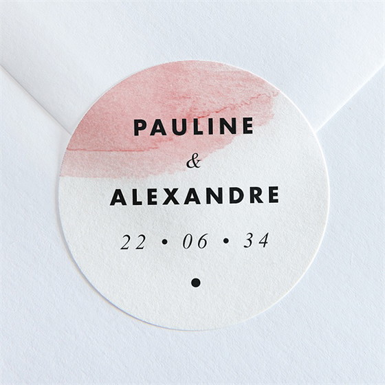 Sticker mariage elegantes nuances