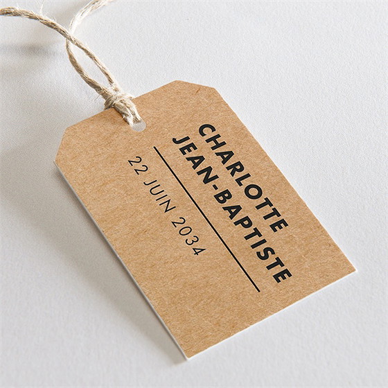 Etiquette mariage so kraft