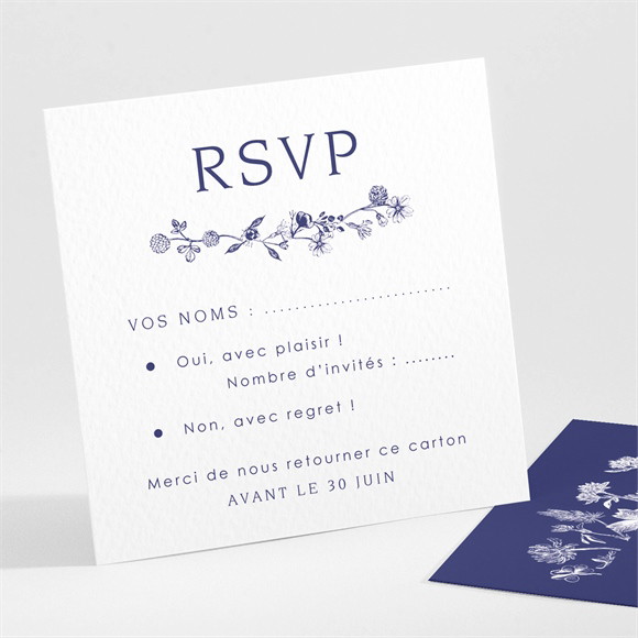 Carton réponse mariage Atmosphère réf.N301114