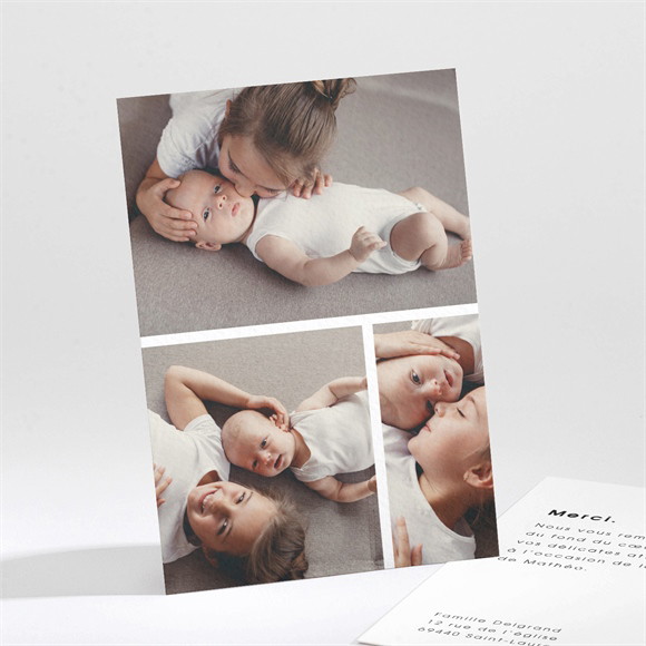 Remerciement naissance Absolu moderne réf.N211221