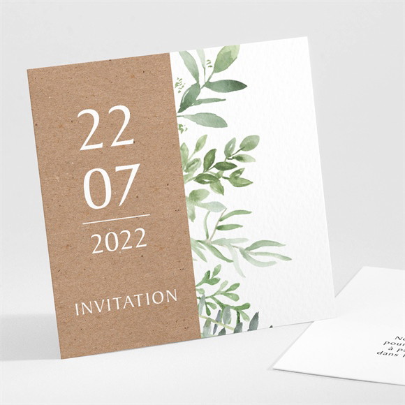 Carton d'invitation mariage Love power réf.N301121