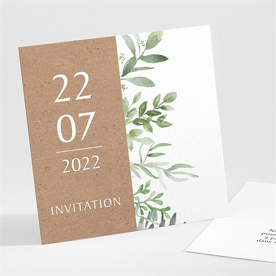 Carton d'invitation mariage love power