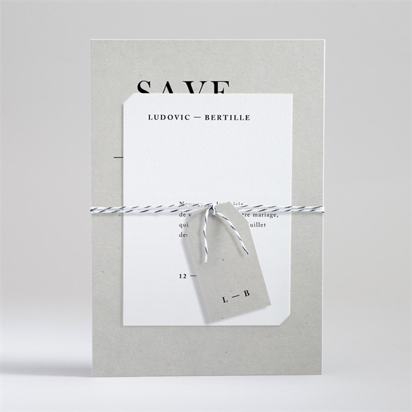 Faire-part mariage Texture marbrée réf.N99112