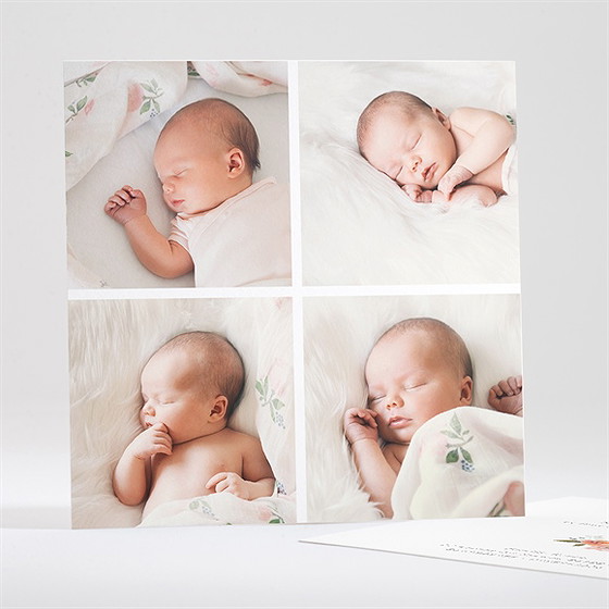 Faire-part naissance 4 photos