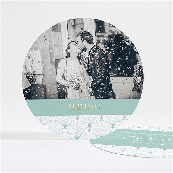 Remerciement mariage graphique