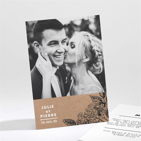 Remerciement mariage Love gravure réf.N211225