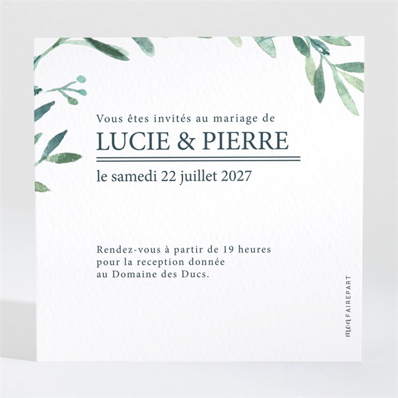 Carton d'invitation mariage Emotion réf.N3001566
