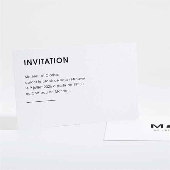 Carton d'invitation mariage Love direction réf.N16166